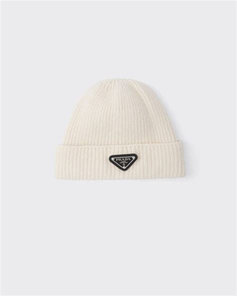 prada beanie hats for sale|Prada beanie white and pink.